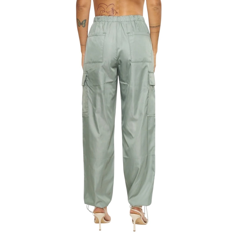 Pistola NWT Jade Lightweight Cargo Trousers XS Bluff Green Drawstring High Waist - Picture 3 of 11